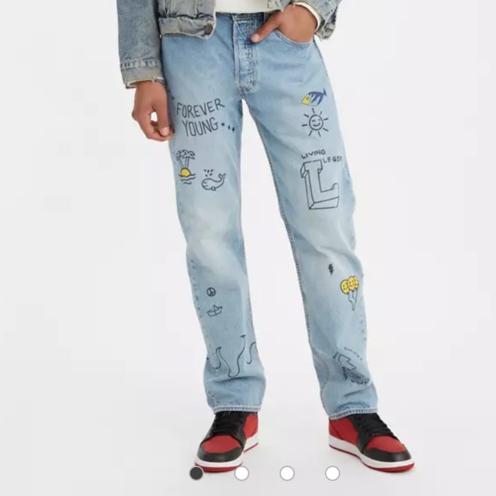 Levis 501 Straight Fit 93 Slate Culture Jeans Men's 32x32